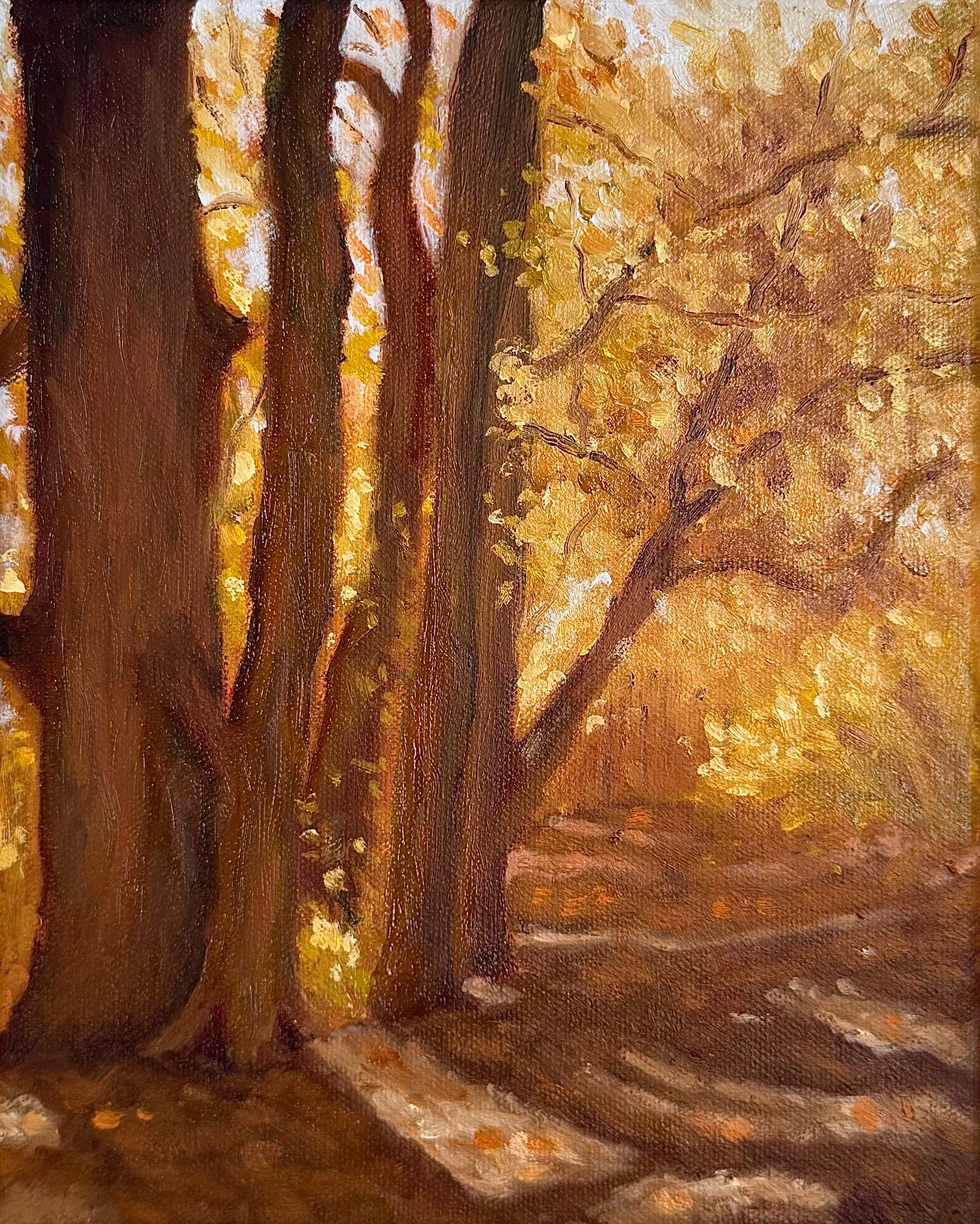 "Autumn Walk" - Original Oil on Canvas